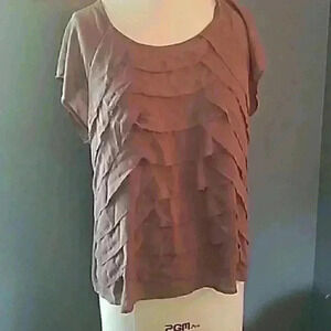 Drape front shirt
